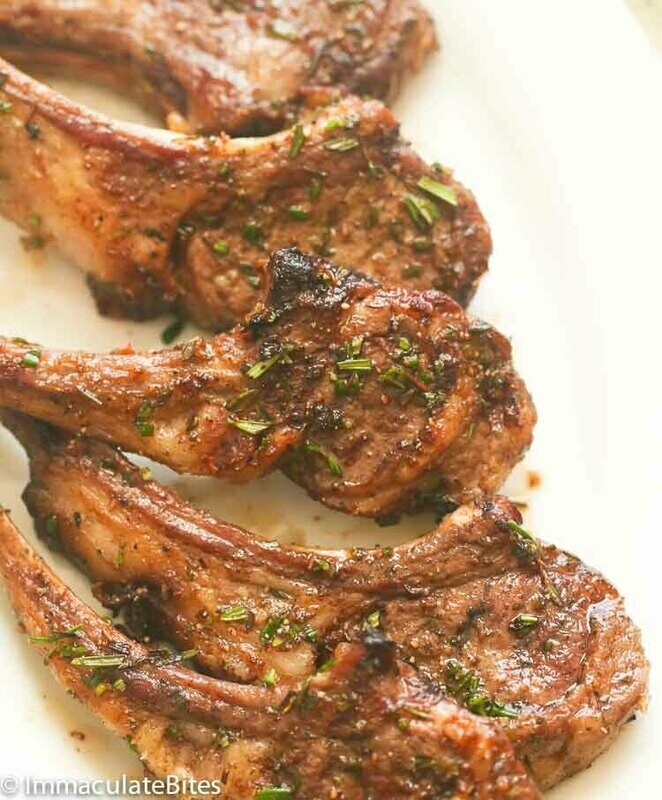 Lamb Loin Chops. (+/-460g) 4 chops