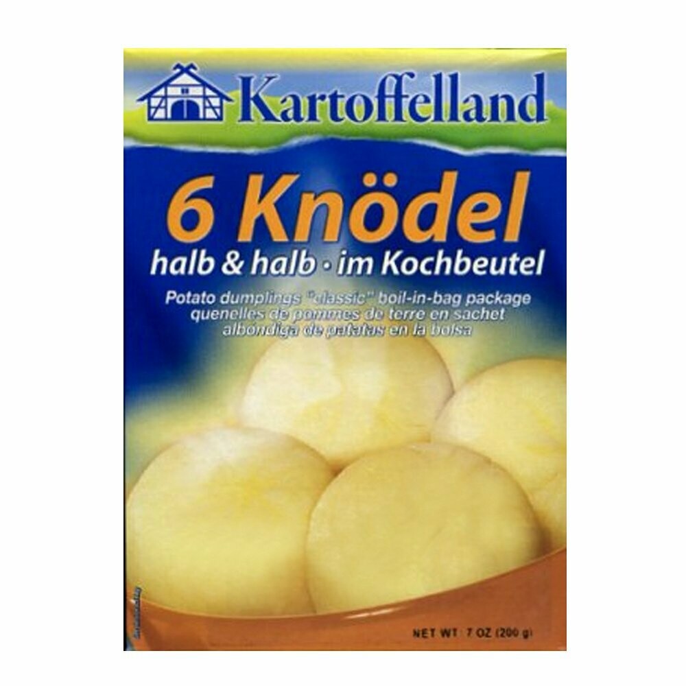 Kartoffelland Potato Dumplings "classic" boil-in-bag. 6 knödel 200g Kartoffelland Potato Dumplings "classic" boil-in-bag. 6 knödel 200g