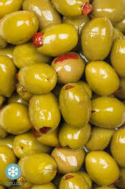 Imported Green Stuffed Olives with Pimento's +/-500g