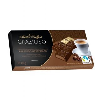 GRAZIOSO Dark Chocolate with Espresso Flavoured Filling 100g
