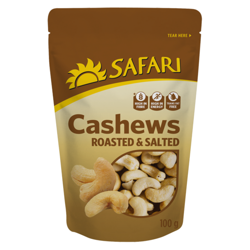 Safari Cashews Roasted &amp; Salted 100g