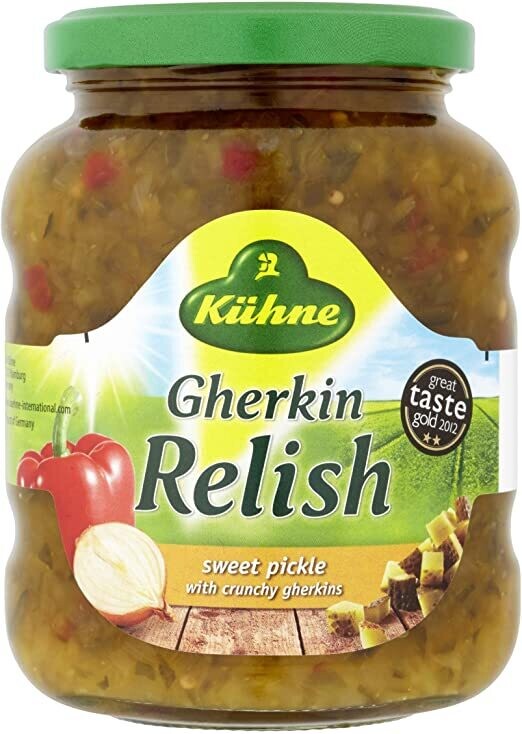 Kühne - Gherkin Relish - Sweet Pickle With Crunchy Gherkins 350g
