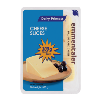 Dairy Princess Emmentaler Cheese Slices 300g