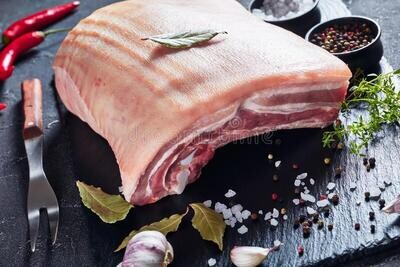 Pork Belly Deboned  Flat / Raw (+/- 2kg)