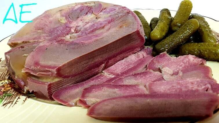 Sliced Pressed Pickled Tongue. +/-250g