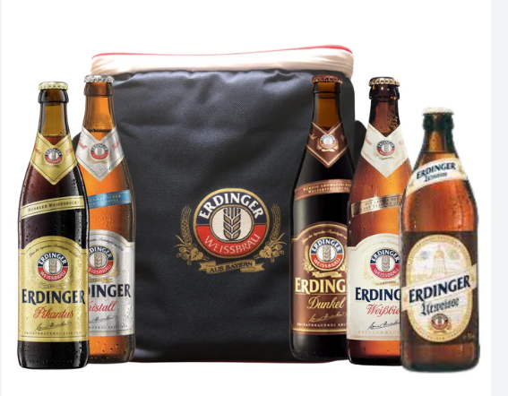 Erdinger Variety Pack- In a Navy Cooler Box