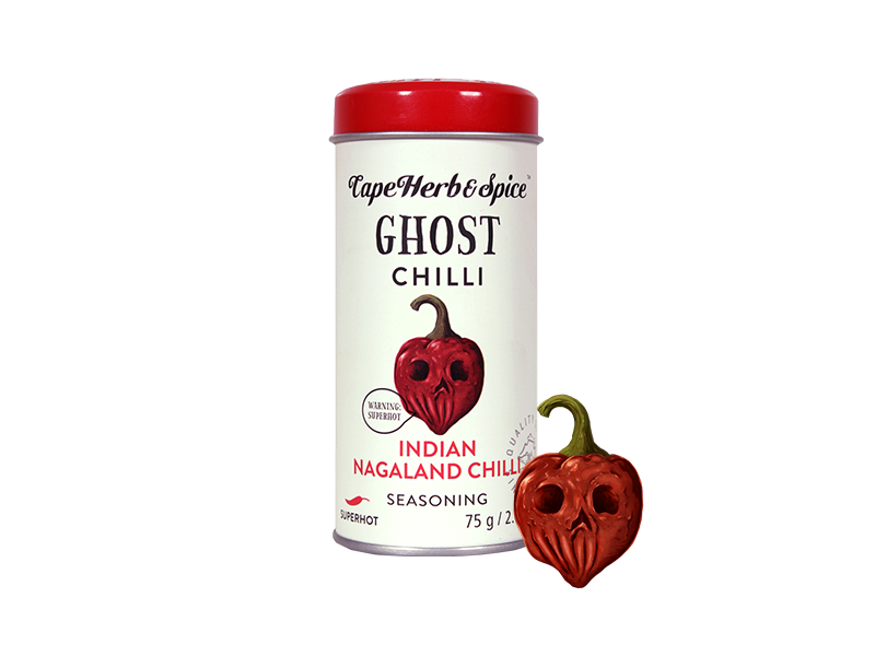 Ghost Chilli Seasoning  Tin- Cape Herb &amp; Spices