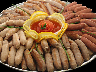 Large Assorted Sausage Platter. (Serves 10-15 persons)