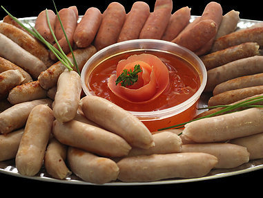 Small Assorted Sausage Platter. (Serves 6-8 persons.)