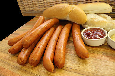 Bacon &amp; Cheese Sausages. (+/-1kg)