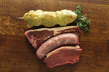 No.6 Mega Braai Pack Rump steak, Lamb chop, Chicken Kebab &amp; Wors