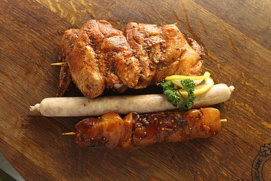 No.8 Braai Pack Chicken Frankfurter, Kebab and Buffalo wing skewer