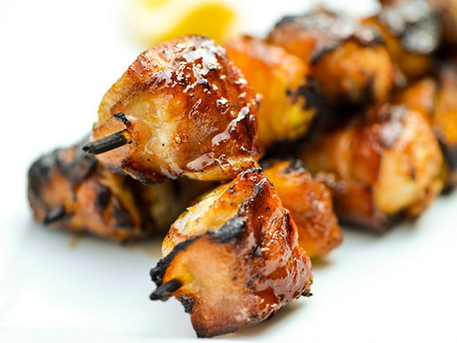Bacon Kebabs - Marinated BBQ. (+/-500g)