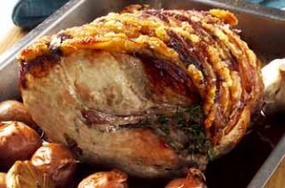 Leg of Pork. Bone-in +/-2kg)