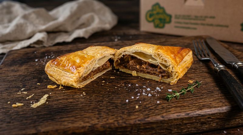 Country Pie - Beef &amp; Onion: Box of 8 unbaked pies