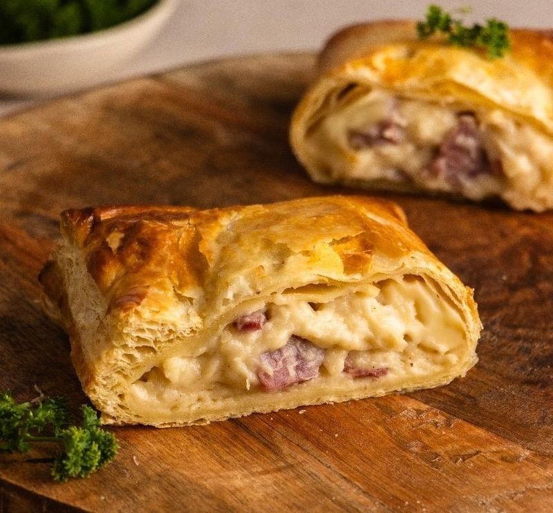 Premium Smokey Beef &amp; Cheese Country Pies: Box of 8 unbaked pies