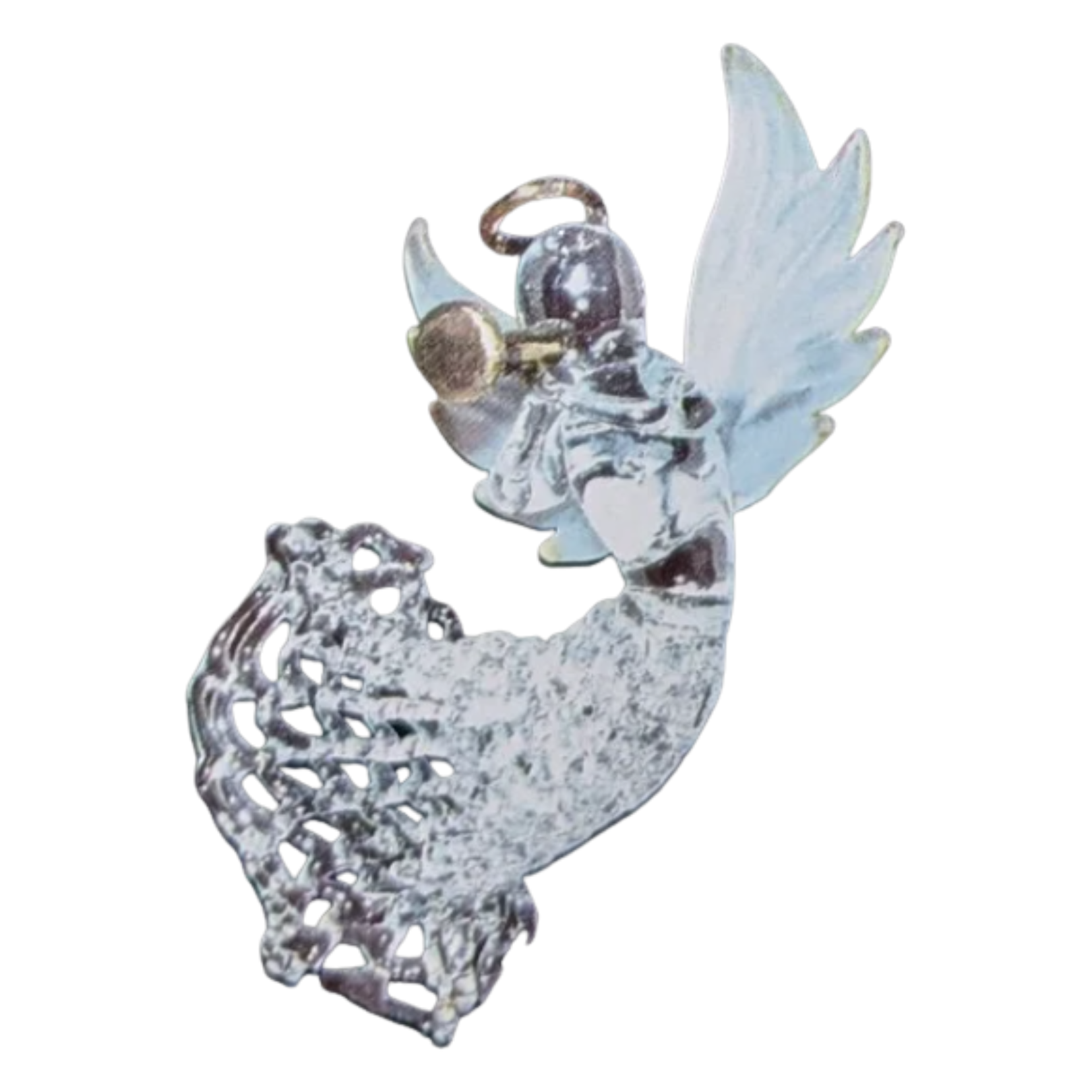 Flying Angel Ornament with Star / Instrument