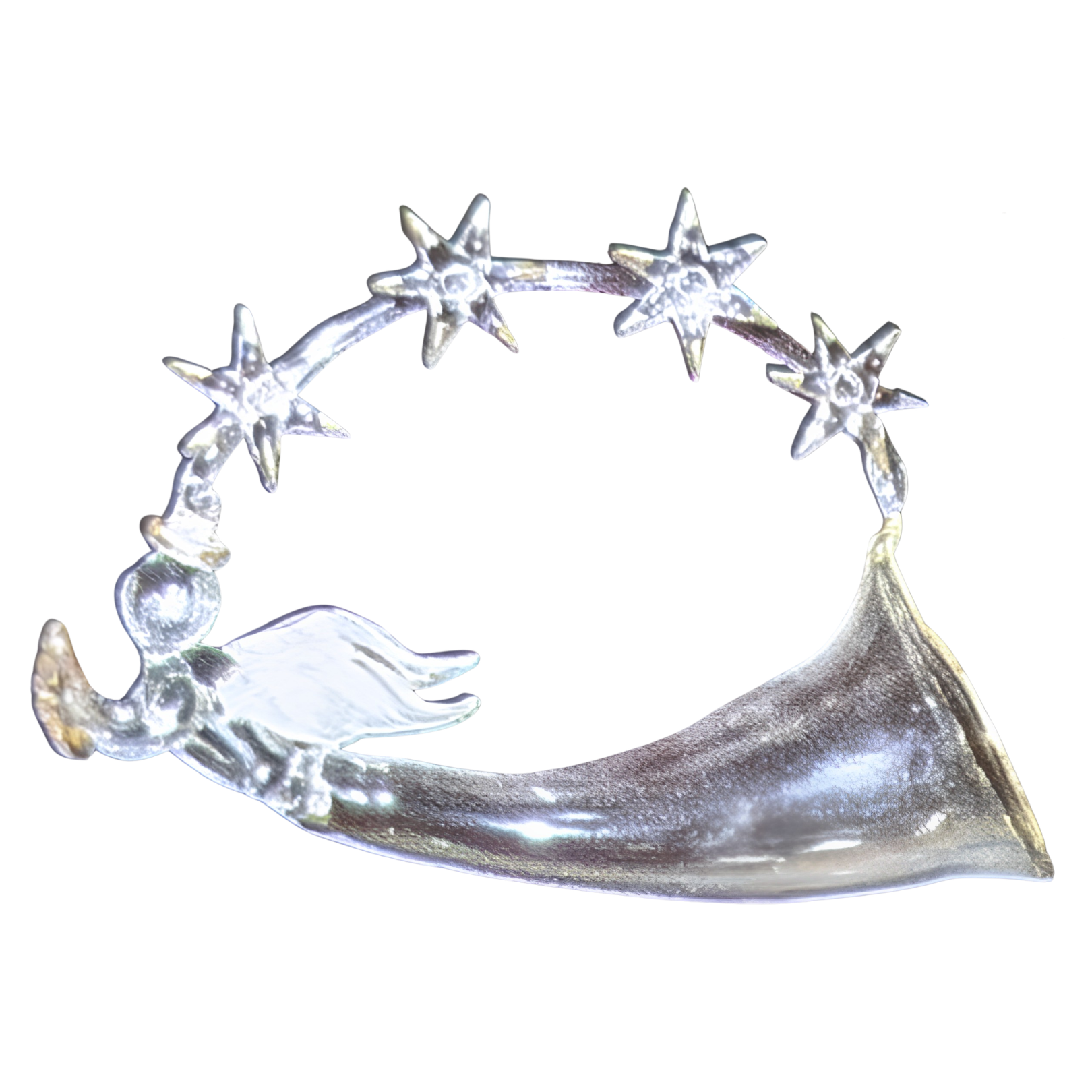 Flying Angel Ornament with Stars