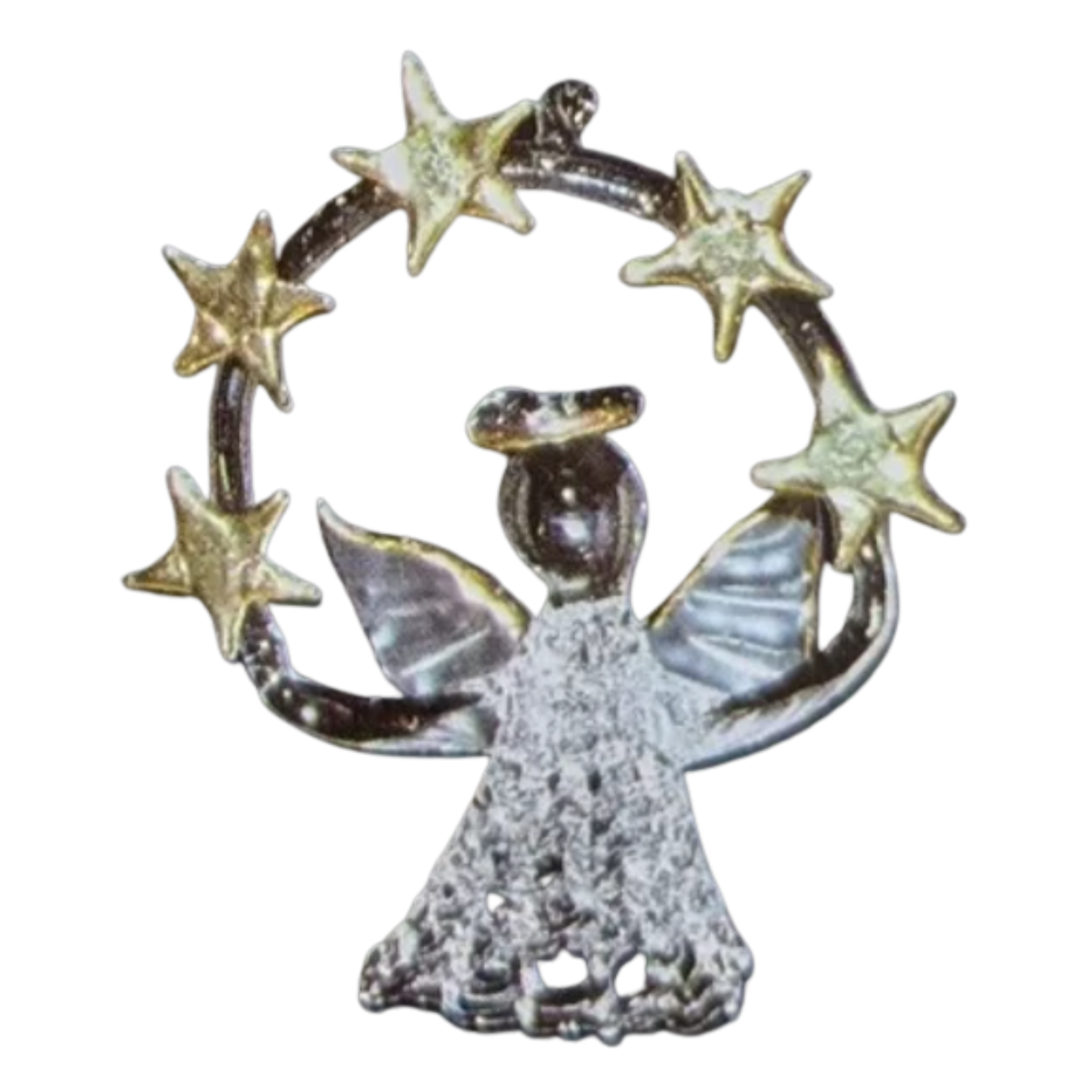 Angel Ornament with Ring of Stars