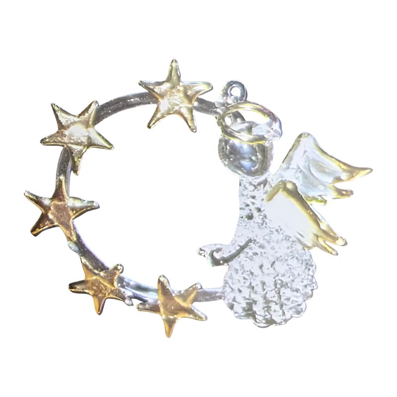 Angel Ornament with Ring of Stars