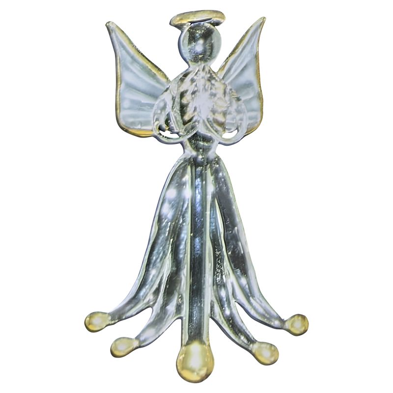 Angel Ornament with Gold Dot Star