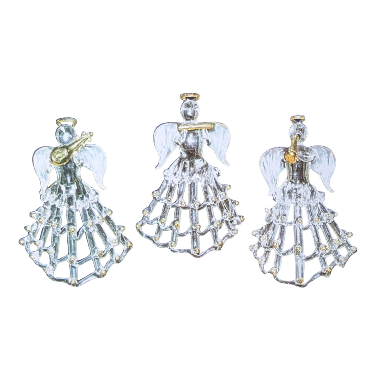 #41053 GLASS ANGELS W/INSTRUMENTS A/3 #41053 GLASS ANGELS W/INSTRUMENTS A/3