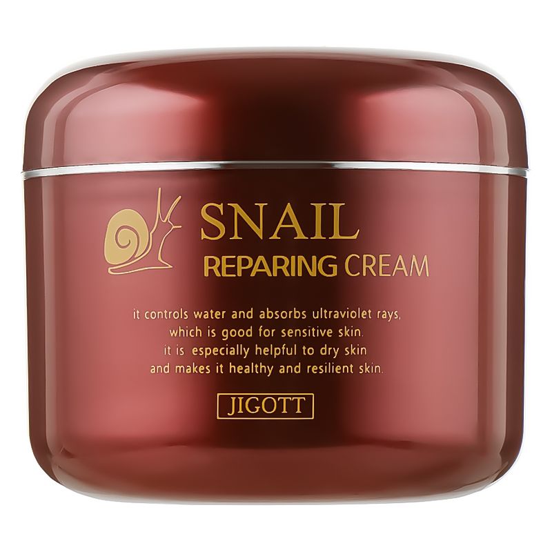 JIGOTT Regenerujący krem do twarzy z Mucyną ślimaka Snail Repairing Cream