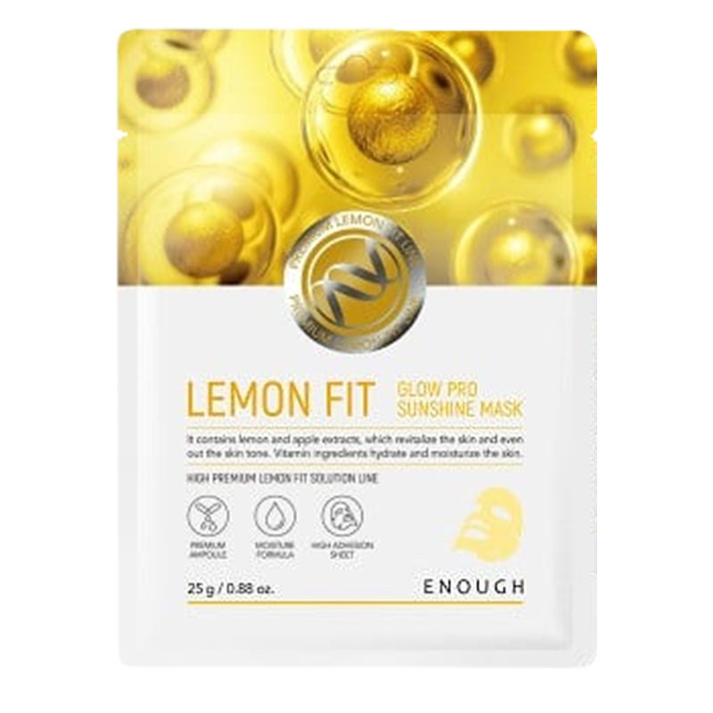 ENOUGH Rozświetlająca Maska do twarzy Lemon Fit Glow Sunshine Mask