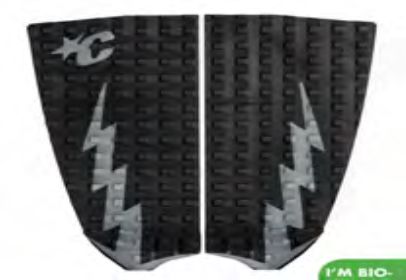 Creature - Traction Pad - Mick Fanning Performance Twin Ecopure - Platinum Carbon Chex - GMFPT22BKCBEC