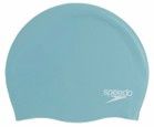 Speedo Plain Moulded Silicone Cap - Sage