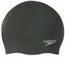 Speedo Plain Moulded Silicone Cap - Black
