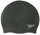 Speedo Plain Moulded Silicone Cap - Black