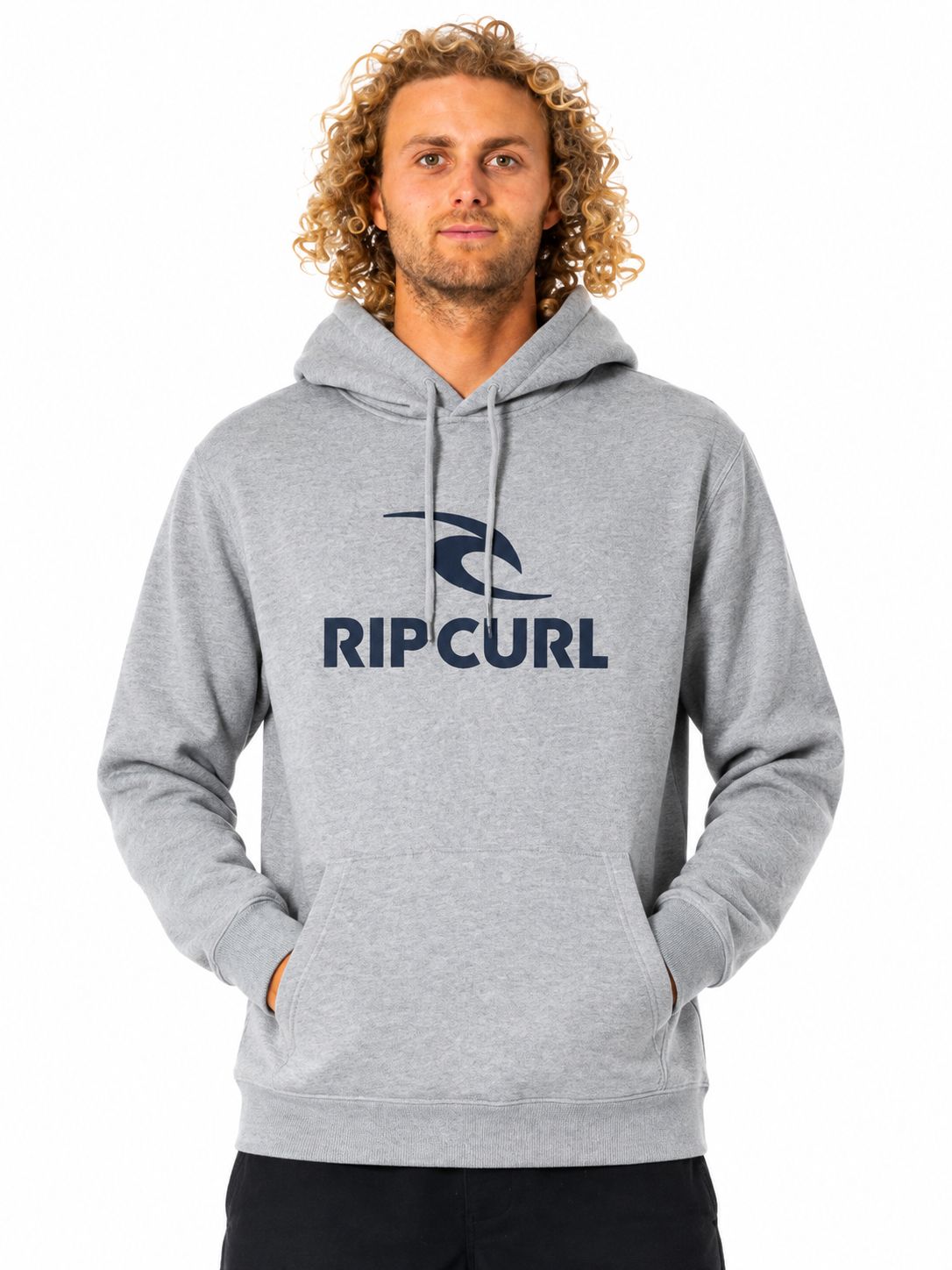 Rip Curl - New Corp Icon Hood - Grey Melange, SIze: XS