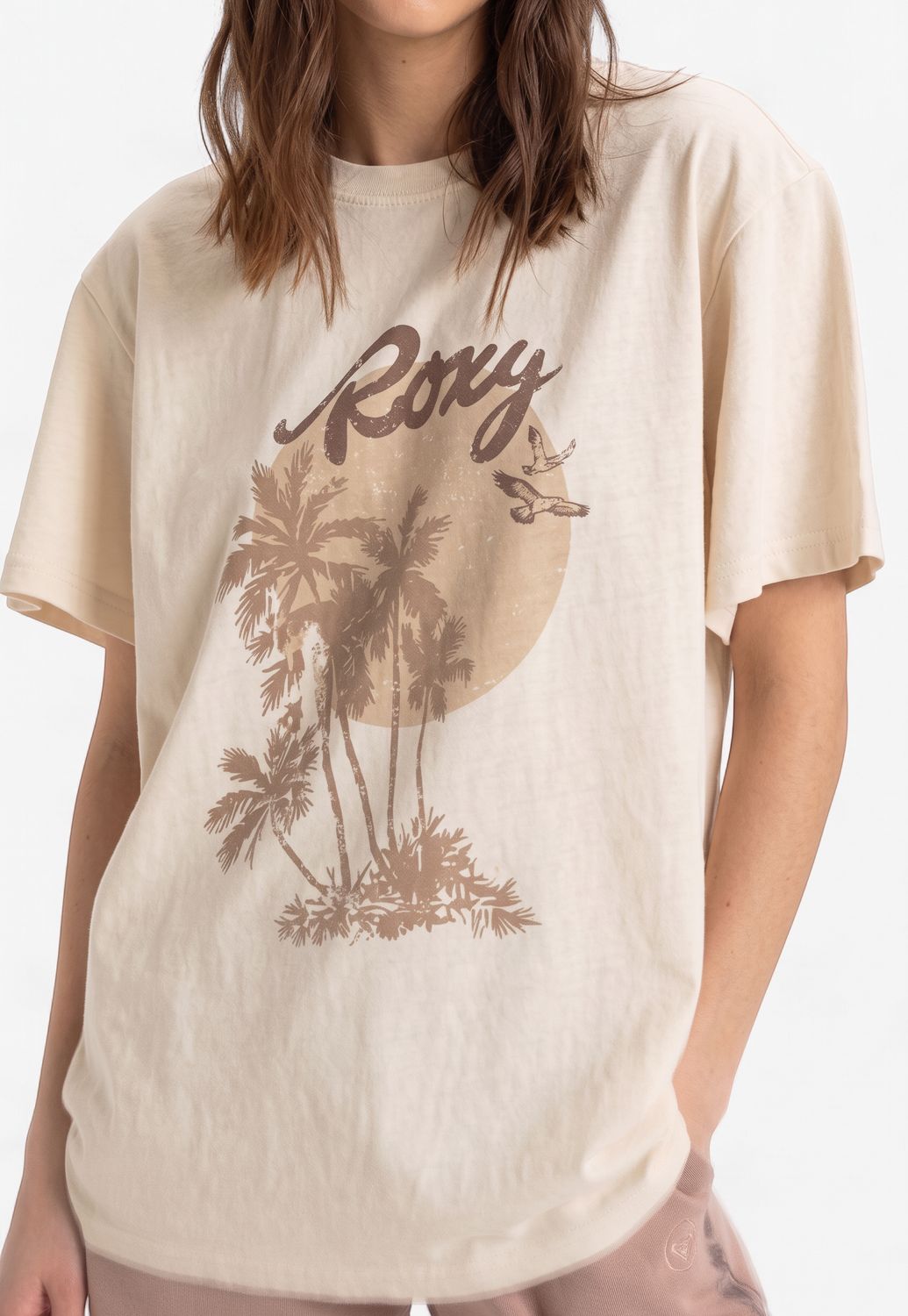 Roxi - Sunnyoversize Stone Wash - Parchment, Colour: Cream, Sizes: X-Small