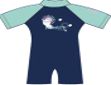 Second Skins - Girl Llamaste Lilac S/S Sunsuits, Sizes: Size 2