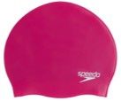 Speedo Plain Moulded Silicone Cap - Pink