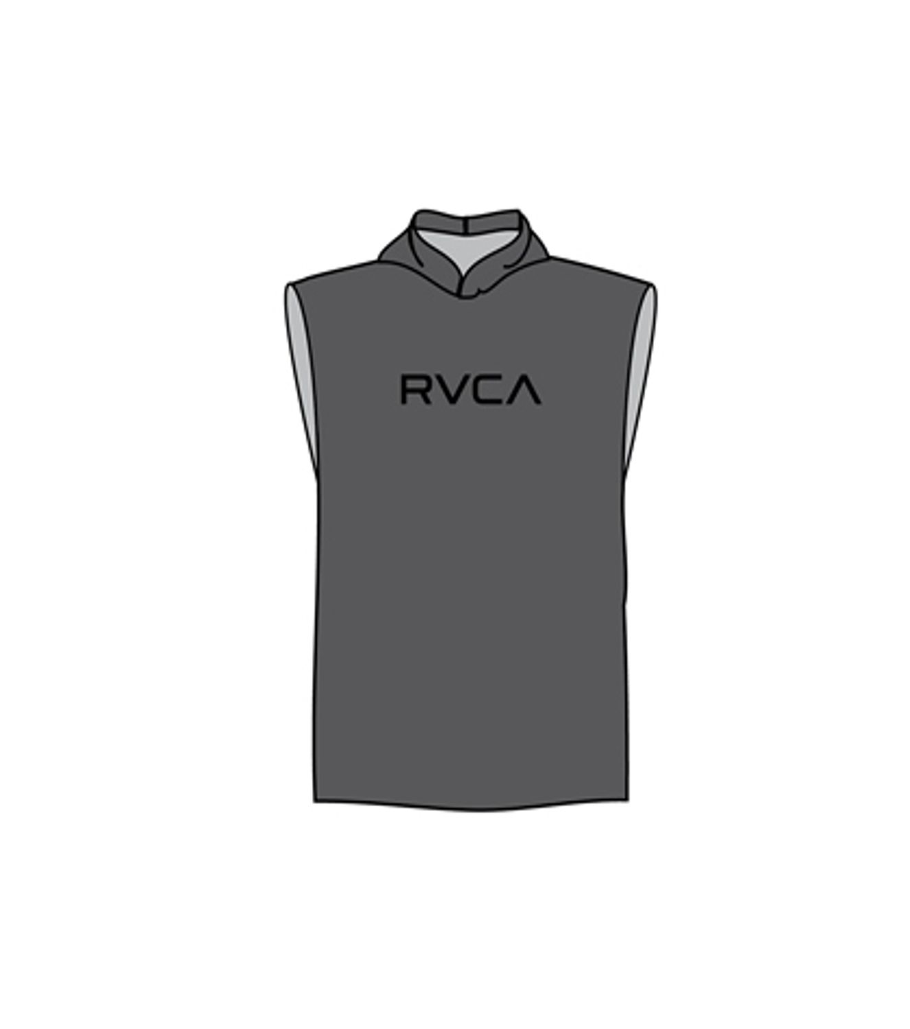 RVCA - Big Rvca Hoody Towel, Colour: Charcoal