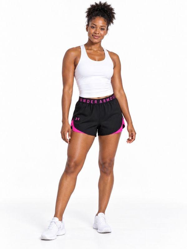 Under Armour - Play Up Shorts 3,0 - Black/Pink