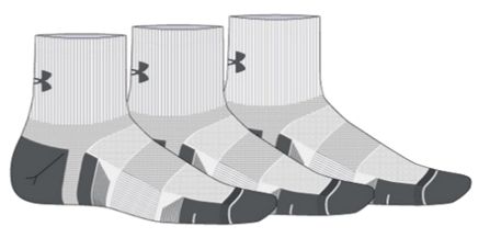 Under Armour - UA Performance Cotton 3pk Qtr - 1379528-100, Colour: White, Sizes: M