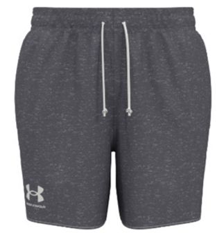 Under Armour - UA Rival Terry 6in Short - 1382427-025, Colour: Charcoal, Sizes: XS