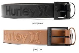 Hurley - One &amp; Only Leather Belt, Colour: Black