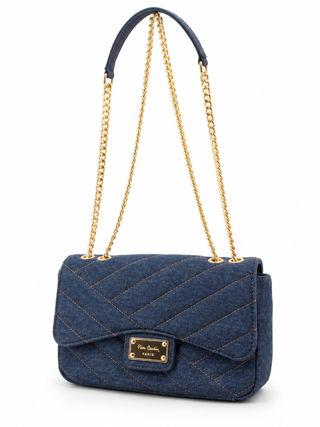 Pierre Cardin - Tessa Chain Shoulder Bag, Colour: Blue/Denim