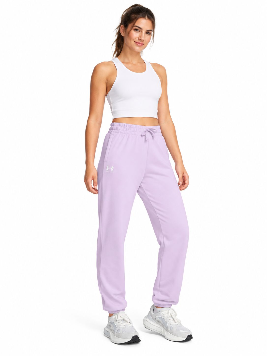 Under Armour - TUA Rival Rival Terry Jogger - Lilac, SIze: XS
