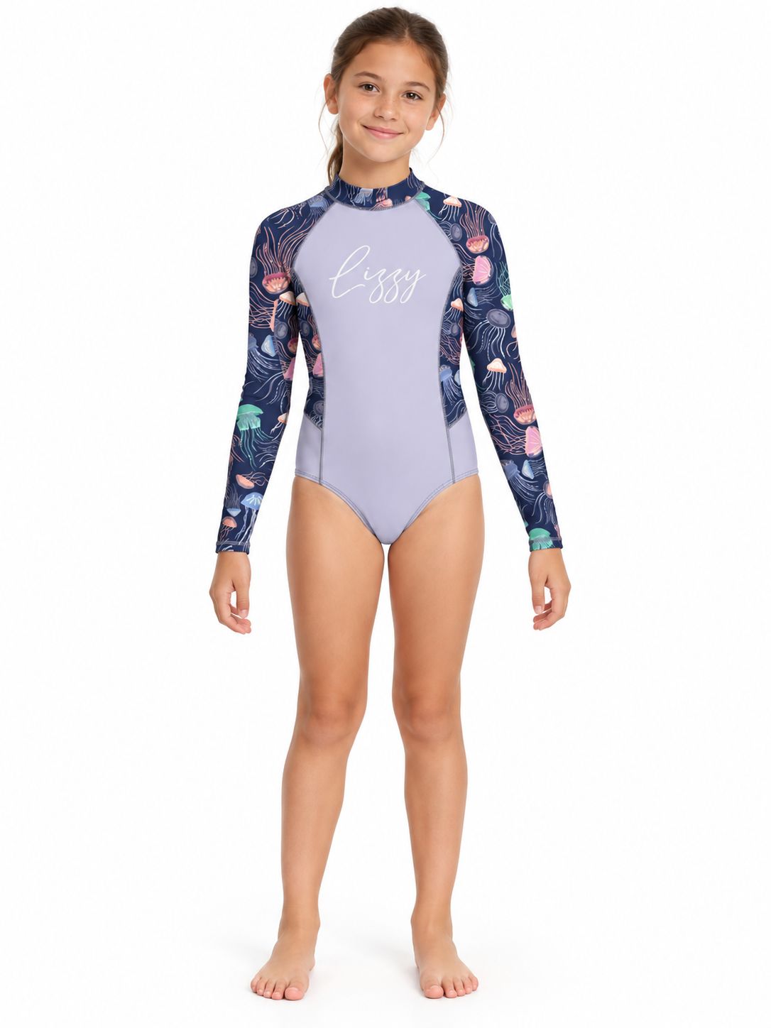Lizzy - Pippin - Swimsuit - Purple Jelly Fish, Colour: Purple Jelly fish, Sizes: 1/2