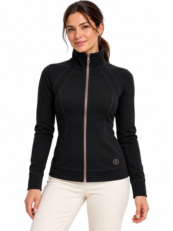 Lizzy - Rozani - Ladies Styled Soft Shell Slim Fit Zip Thru Fleece