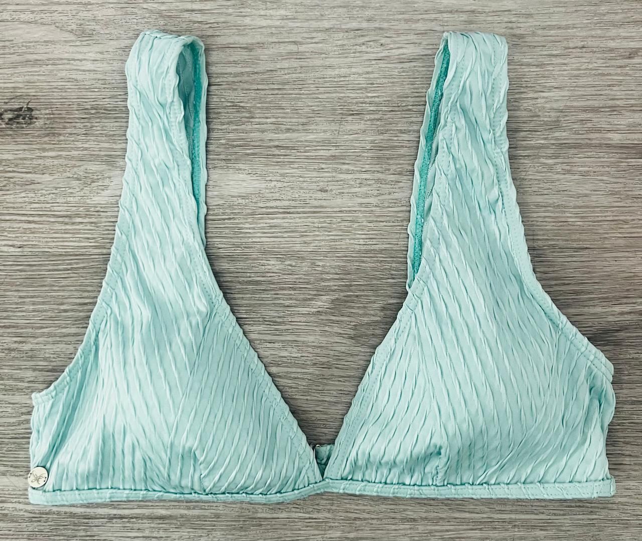 Lizzy - Ladies Fable Fixed Bikini Top - LS20215, Colour: Aqua, Sizes: Size 30/6