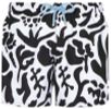 Granadilla - Mens Original Shorts - Baroque Floral - White /Black, Sizes: X-Small