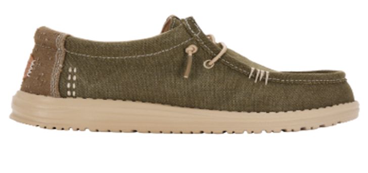 Hey Dude - Wally Workwear - Dusky Green/Irish Cream- 43084-3YT, Sizes: Mens - UK8