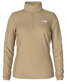 TNF - W 100 GLACIER 1/4 ZIP - EU - Khaki Stone, Size.: S