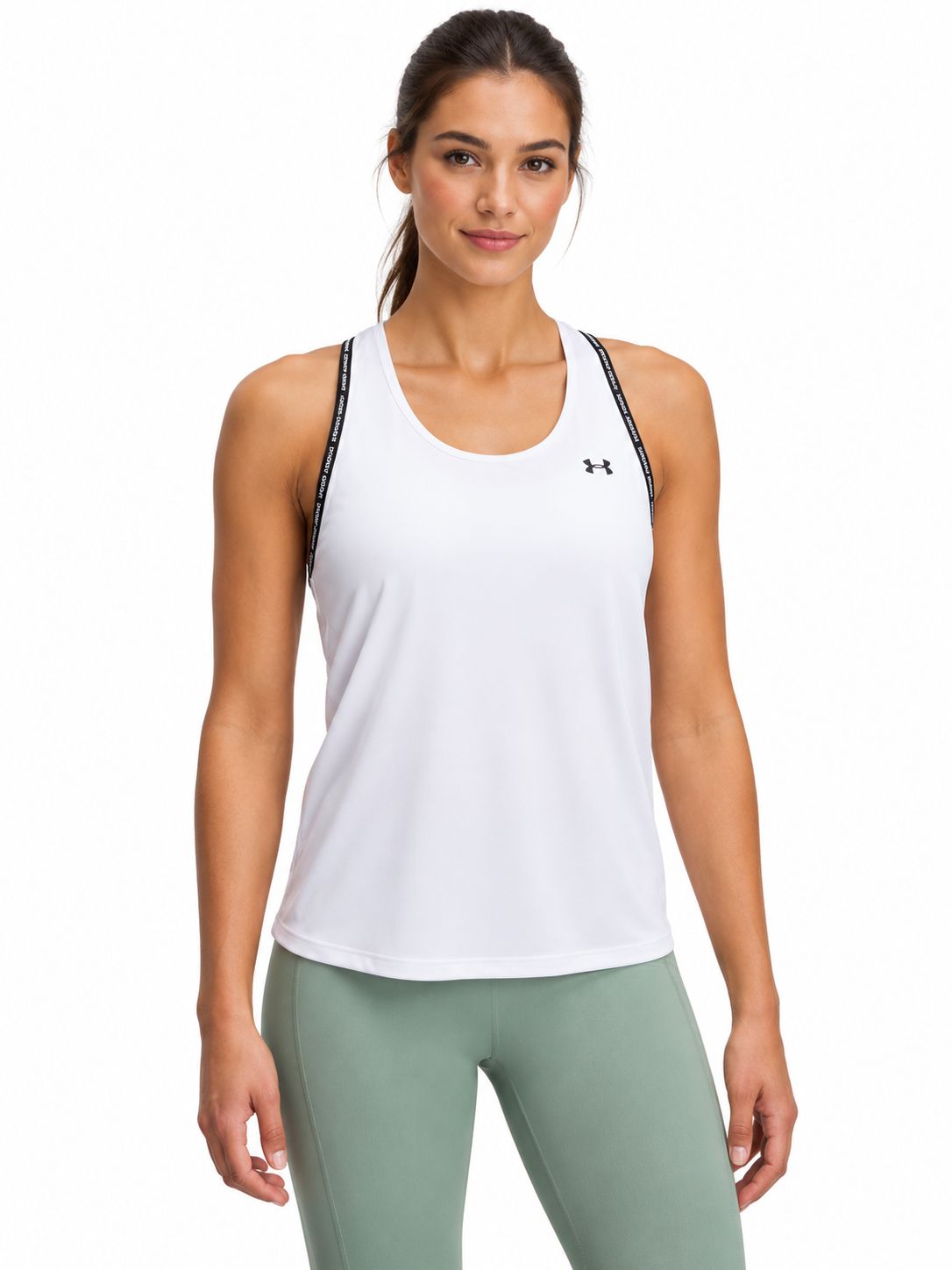 Under Armour - UA Tech Knockout Tank - White, Colour: White, Sizes: X-Small